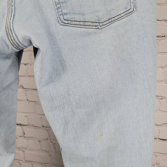 Origin Blue Light Wash Stretch Tapered Jeans USA Made Size 30x32 - Picture 5 of 14